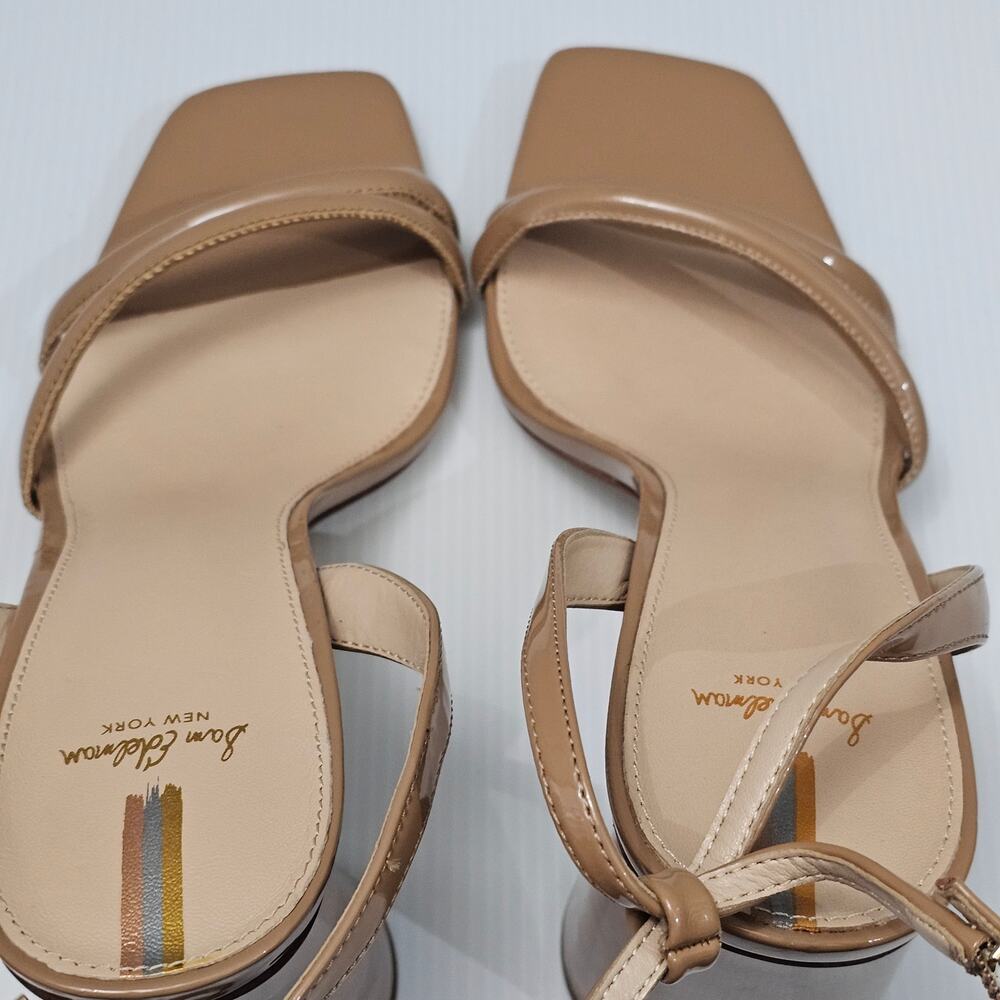 NEW Sam Edelman Kia Block Heel Strappy Sandal Rosa Blush Patent Size 10.5 - Picture 9 of 12